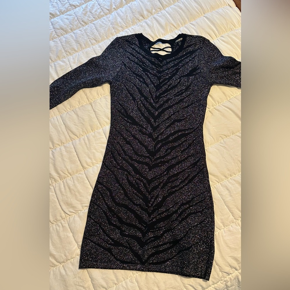 Express fitted mini dress size M